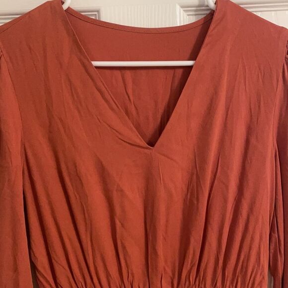 EUC SHEIN Rust Mini Dress - Picture 3 of 5